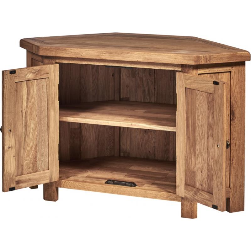 Kingsbury Solid Oak Corner TV Unit